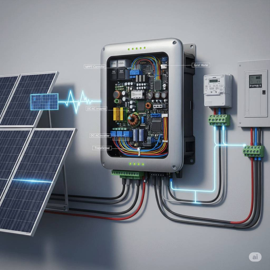 ऑन-ग्रिड इन्वर्टर का एक्स-रे: उपभोक्ता, तकनीशियन और सप्लायर्स के लिए सम्पूर्ण जानकारी